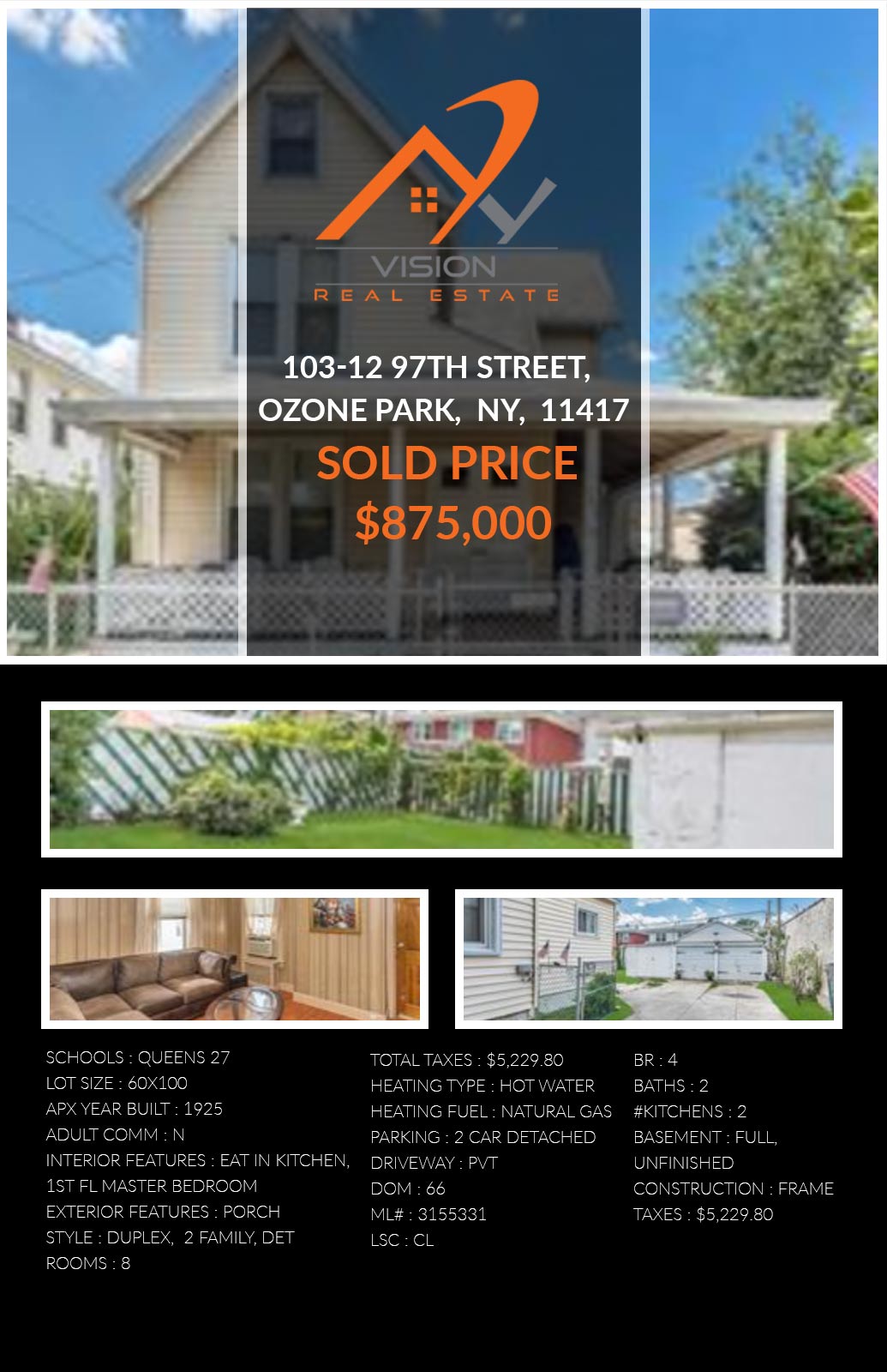 Residential Property For Ozone Park, NY