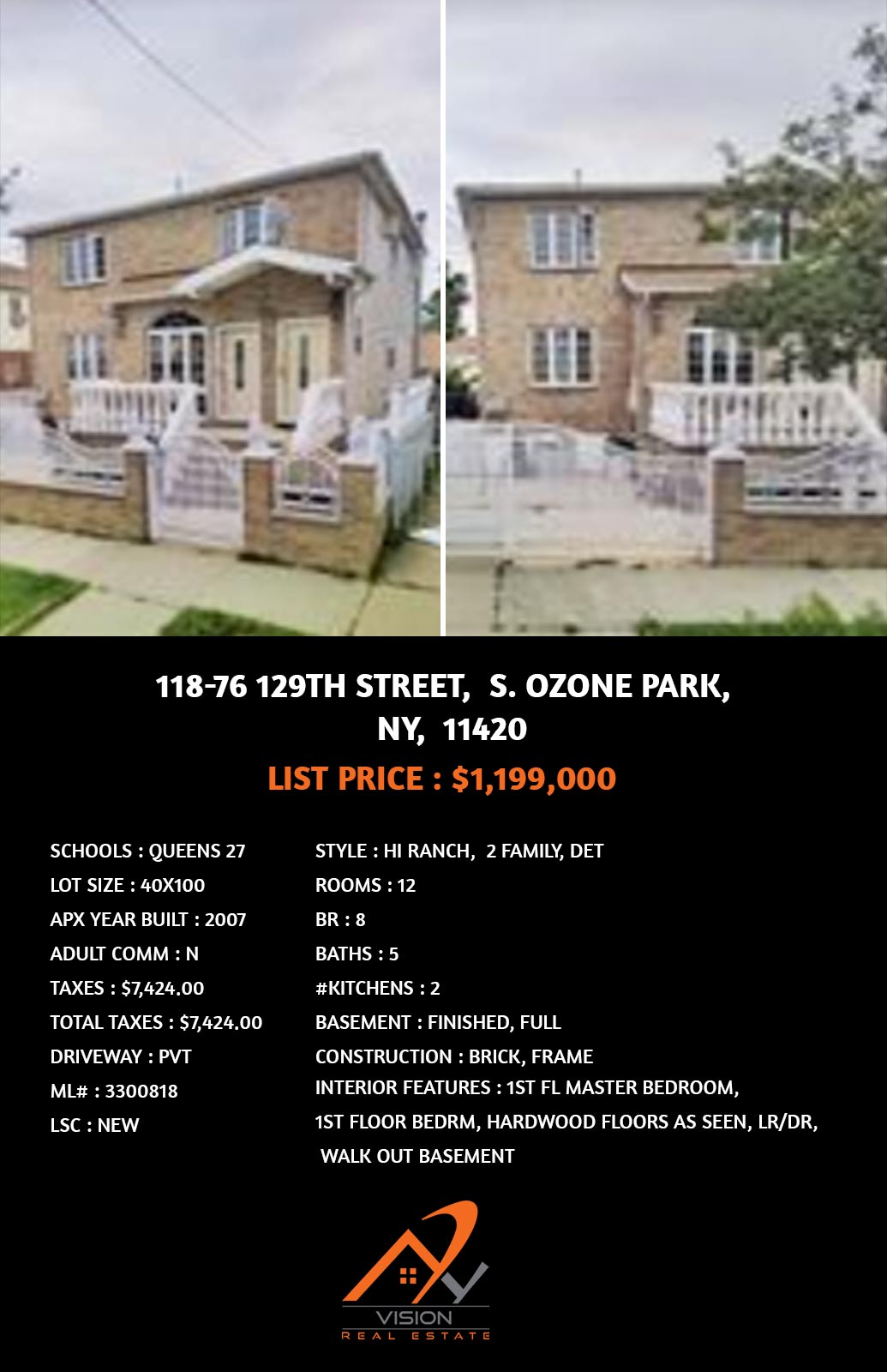 Homes for Sale Ozone Park, NY